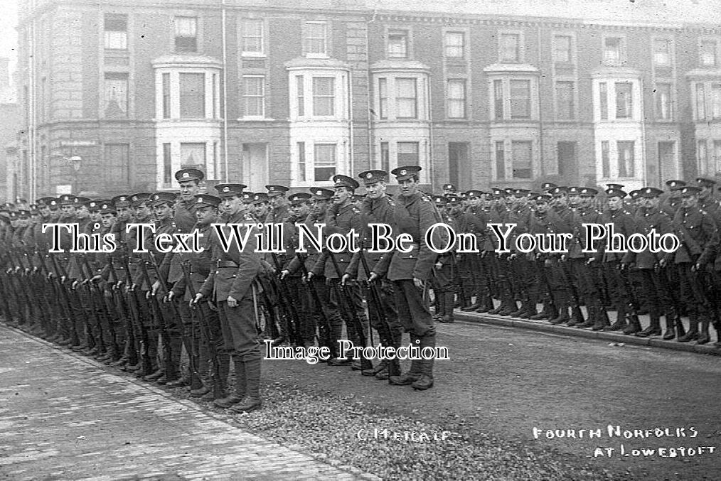 SF 649 - 4th Battalion Norfolk Regiment, Lowestoft, Suffolk 1915