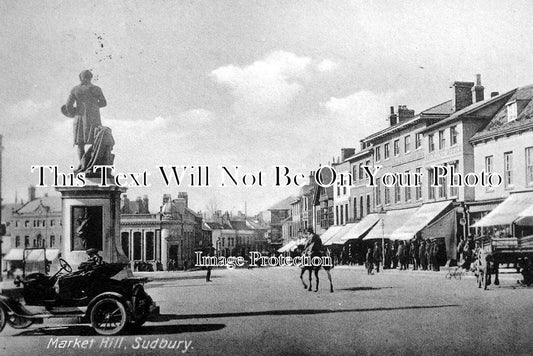 SF 666 - Market Hill, Sudbury, Suffolk c1924