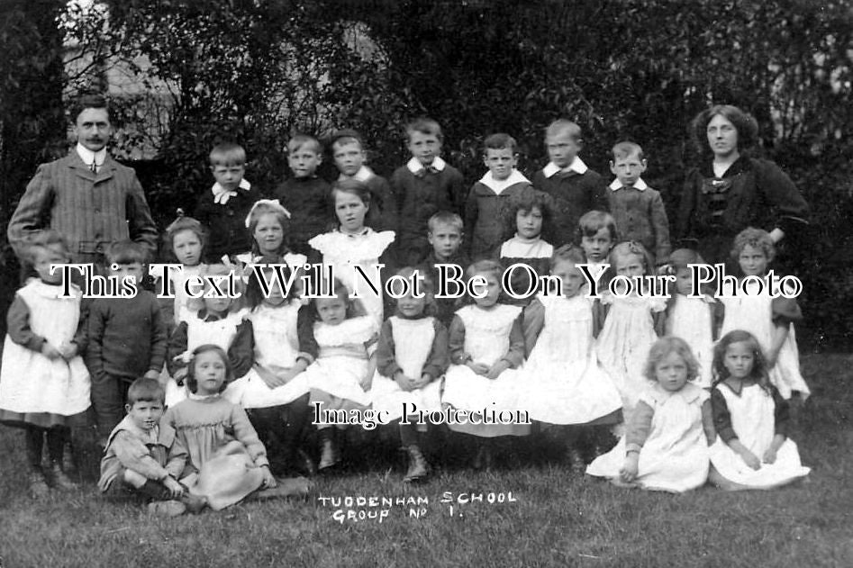 SF 705 - Tuddenham School Group, Suffolk c1911
