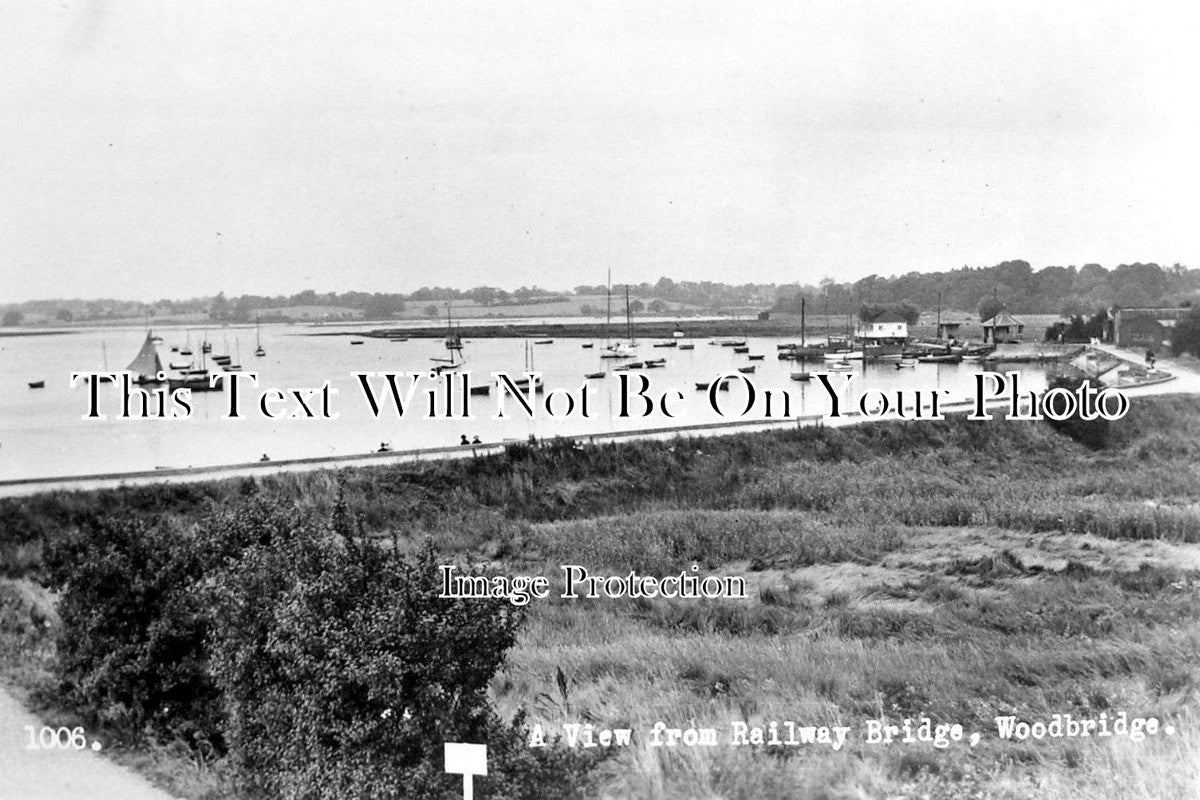 SF 799 - A View From The Railway Bridge, Woodbridge, Suffolk