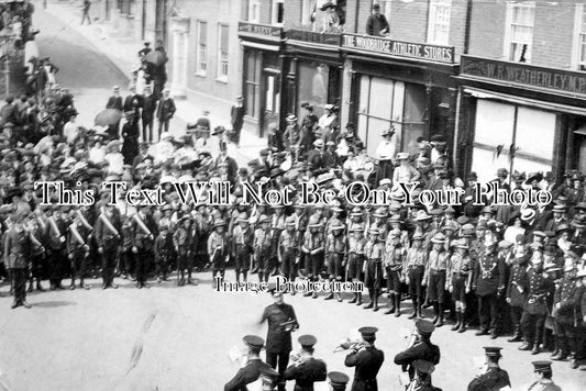 SF 837 - Boy Scouts, Boys Brigade & Firemen Celebrate In Woodbridge, Suffolk 1910