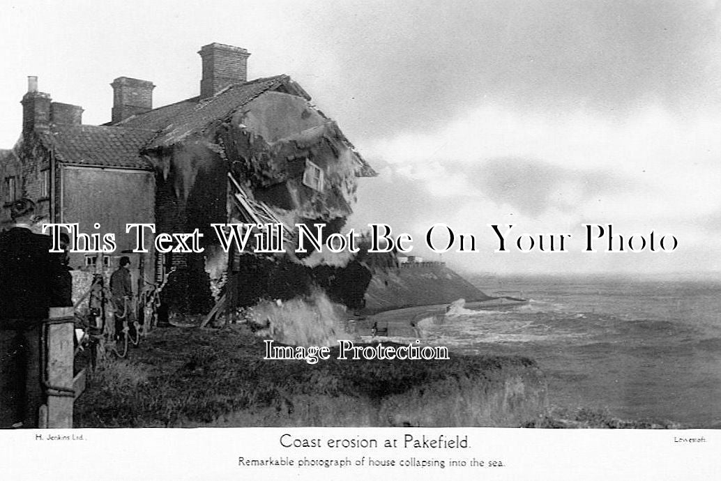 SF 844 - House Collapse At Pakefield, Lowestoft, Suffolk c1920