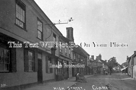 SF 889 - High Street, Clare, Suffolk c1925