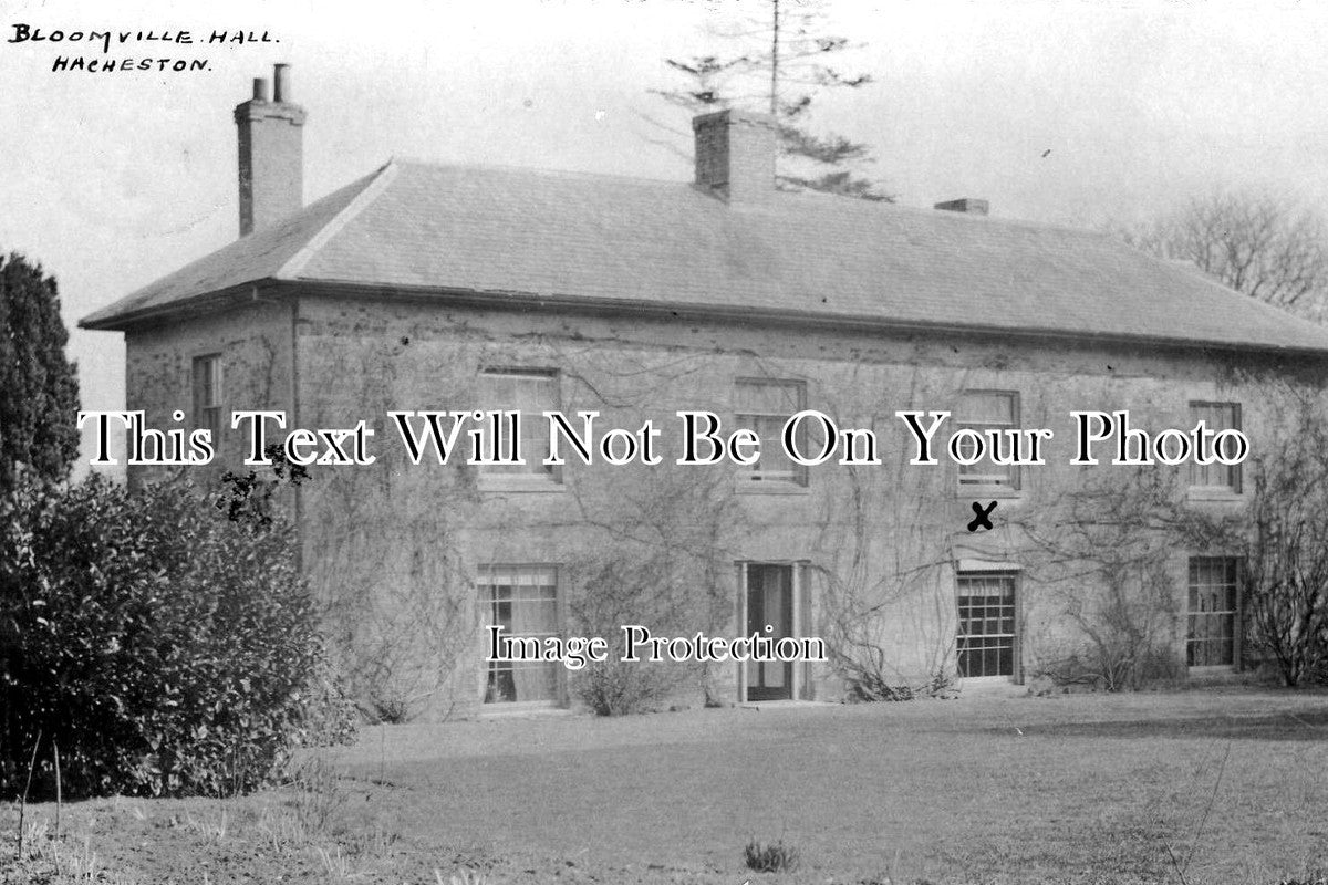 SF 898 - Bloomville Hall, Hacheston, Suffolk c1907