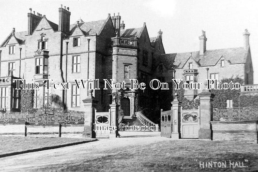 SH 1037 - Hinton Hall, Whitchurch, Shropshire c1933