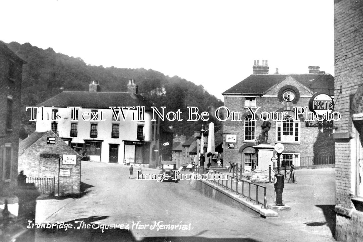 SH 1078 - The Square & War Memorial, Ironbridge, Shropshire