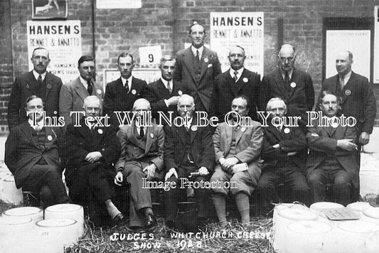 SH 1085 - Judges At Whitchurch Cheese Show, Shropshire 1928