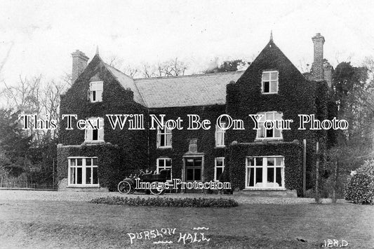 SH 110 - The Hall, Purslow, Shropshire c1907