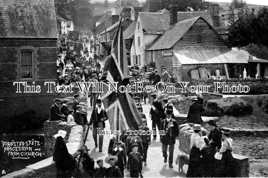 SH 149 - Foresters Fete Procession From Church, Shropshire