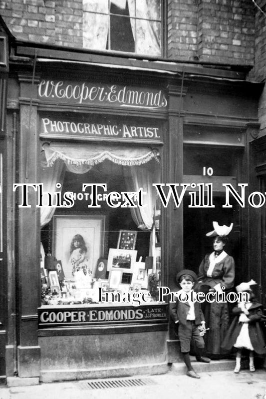 SH 150 - Photographic Artist Shopfront, Wellington, Shropshire c1906