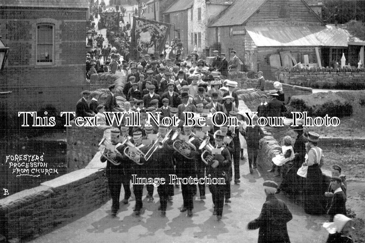 SH 189 - Foresters Procession, Clun, Shropshire