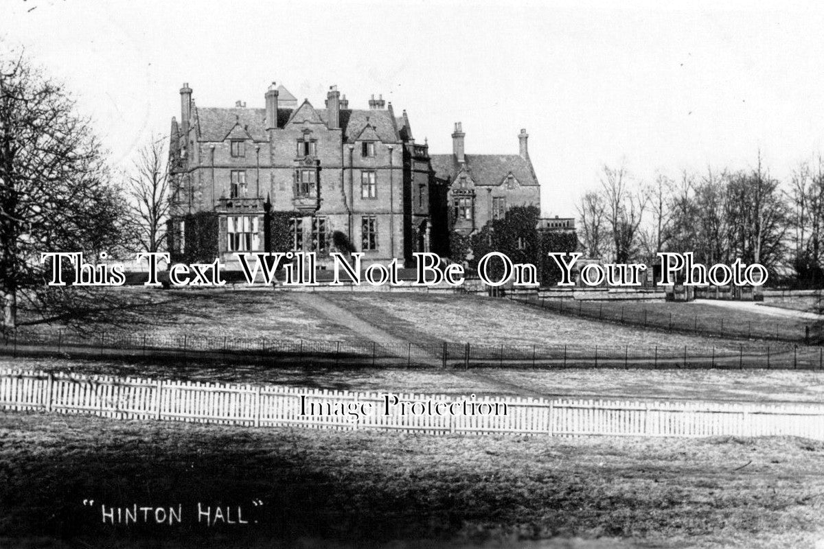 SH 309 -Hinton Hall, Whitchurch, Shropshire c1933