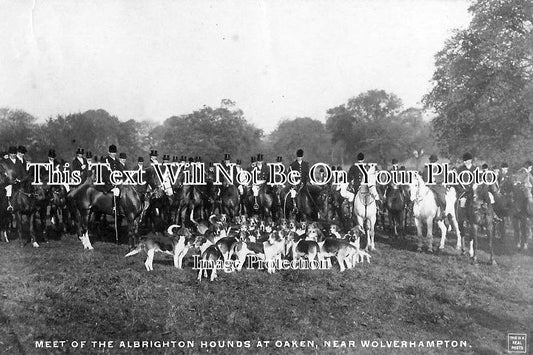 SH 322 - Meet Of The Albrighton Hounds, Oaken, Shropshire c1923