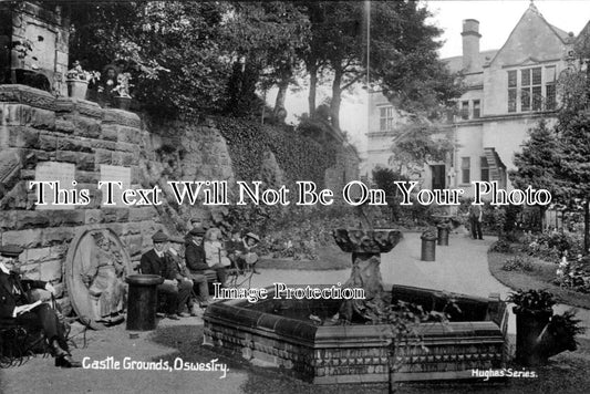 SH 367 - Castle Grounds, Oswestry, Shropshire c1909