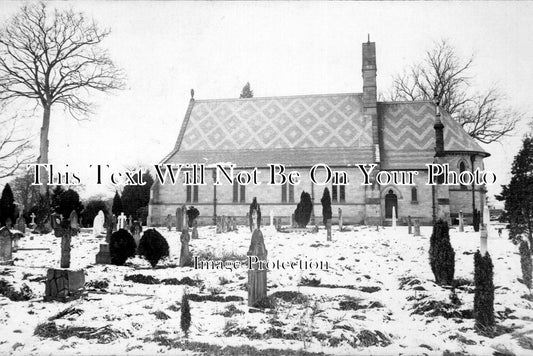 SH 371 - Church & Churchyard Snow Scene, Welshampton, Shropshire