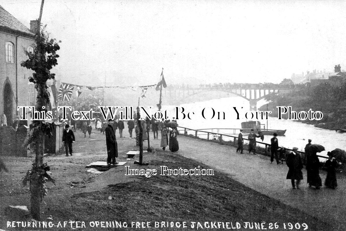 SH 403 - Opening Of Free Bridge, Jackfield, Shropshire 1909