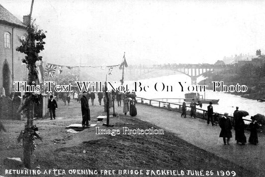 SH 403 - Opening Of Free Bridge, Jackfield, Shropshire 1909