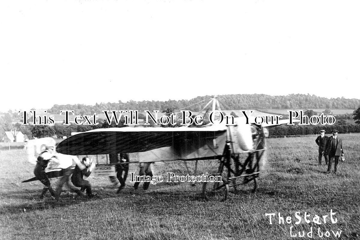 SH 510 - B C Hucks In Bleriot Monoplane, Ludlow, Shropshire 1911