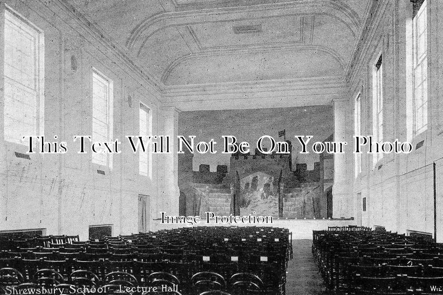 SH 54 - Shrewsbury School Lecture Hall, Shropshire c1915