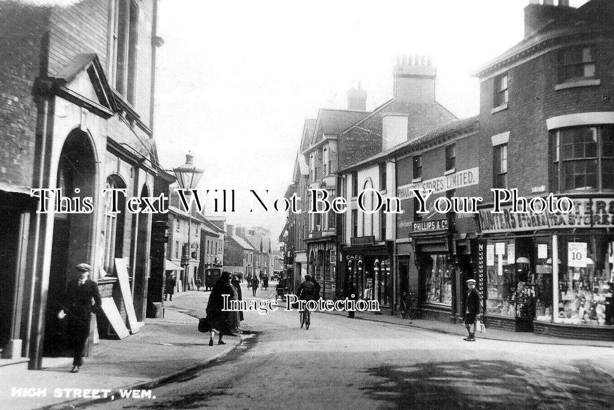 SH 544 - High Street, Wem, Shropshire c1927