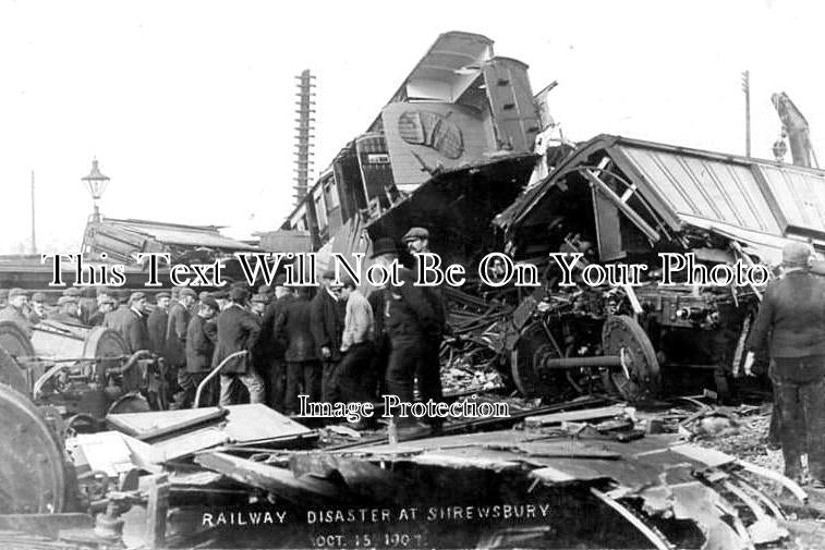 SH 614 - Railway Disaster At Shrewsbury, Train Crash, Shropshire 1907