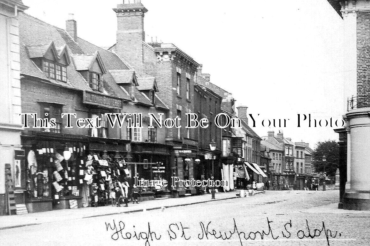 SH 642 - High Street, Newport Salop, Shropshire c1921