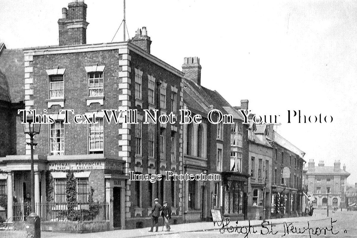 SH 657 - High Street, Newport Salop, Shropshire c1915