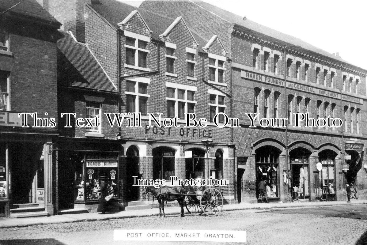 SH 729 - Post Office, Market Drayton, Shropshire c1912