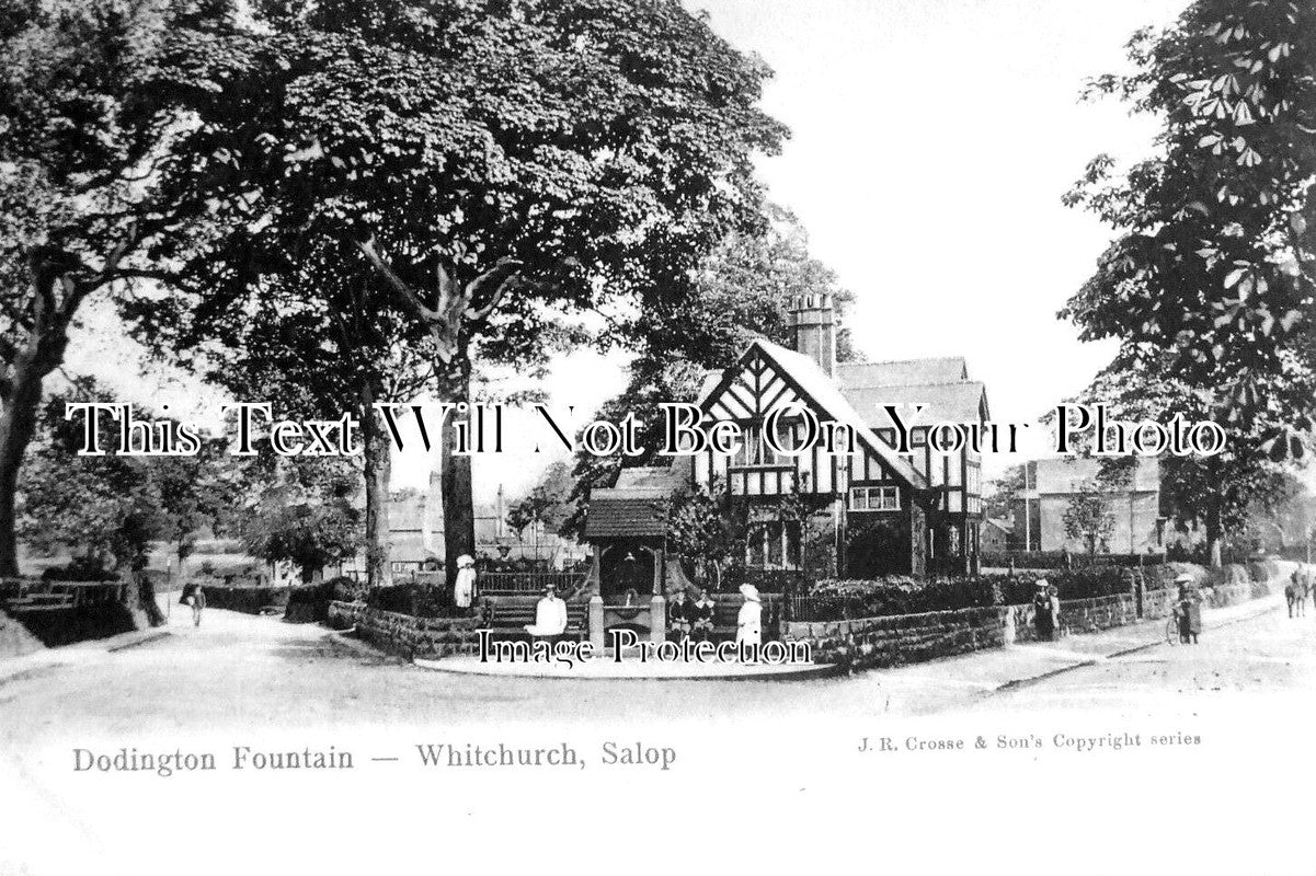 SH 745 - Dodington Fountain, Whitchurch, Salop, Shropshire c1904 – JB ...