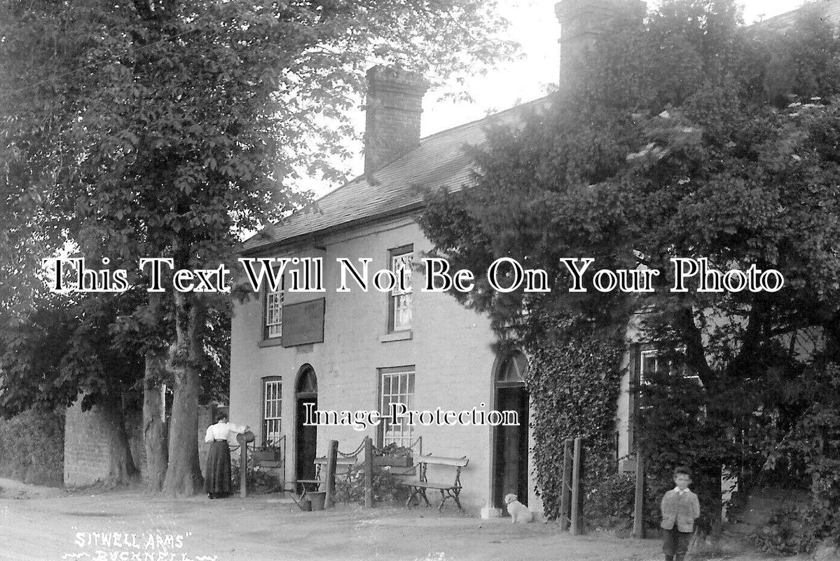 SH 763 - The Sitwell Arms Pub, Bucknell, Shropshire c1910 – JB Archive