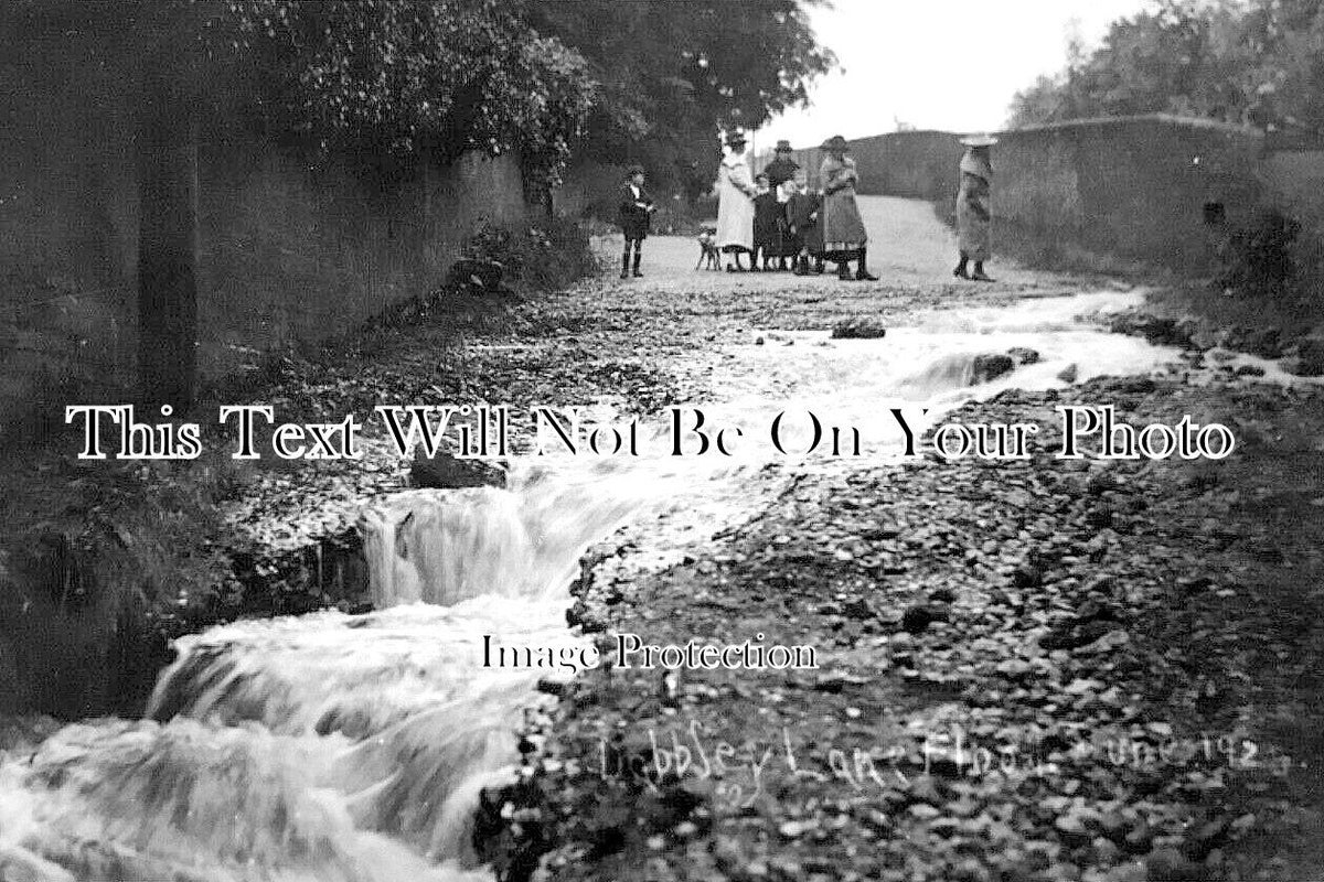 SH 946 - Dabbley Lane Flood, Madeley, Shropshire 1924