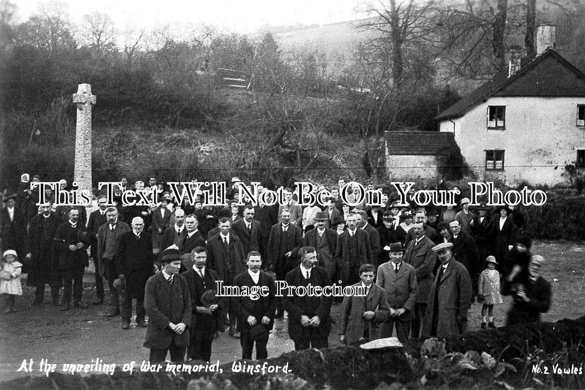 SO 105 - Unveiling Of Winsford War Memorial, Somerset