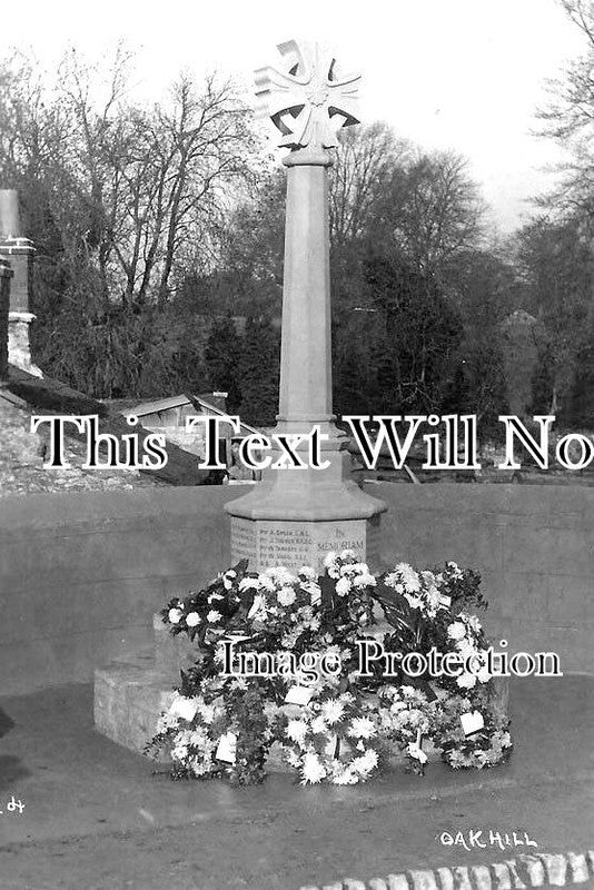 SO 1052 - Oakhill & Ashwick War Memorial, Radstock, Somerset