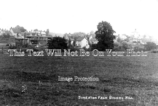 SO 1087 - Somerton From Bowers Hill, Somerset c1920