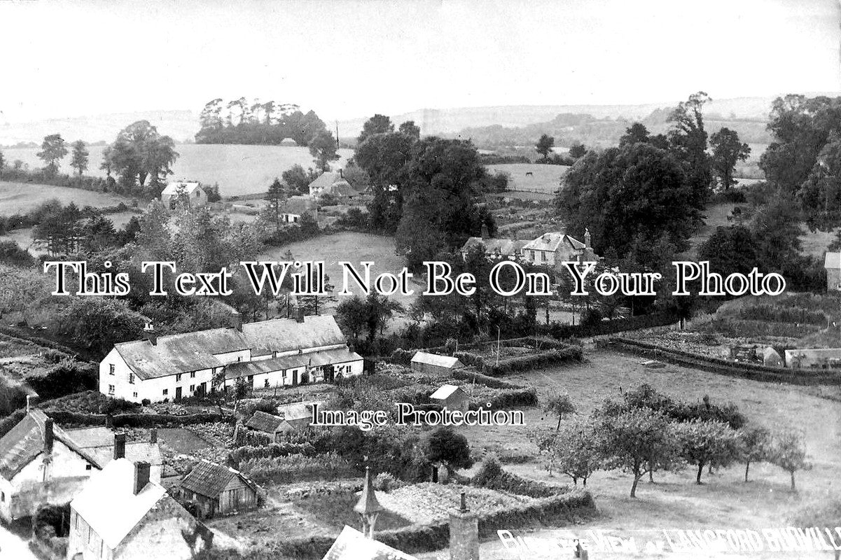 SO 1100 - Birdseye View Of Langford Budville, Somerset c1907