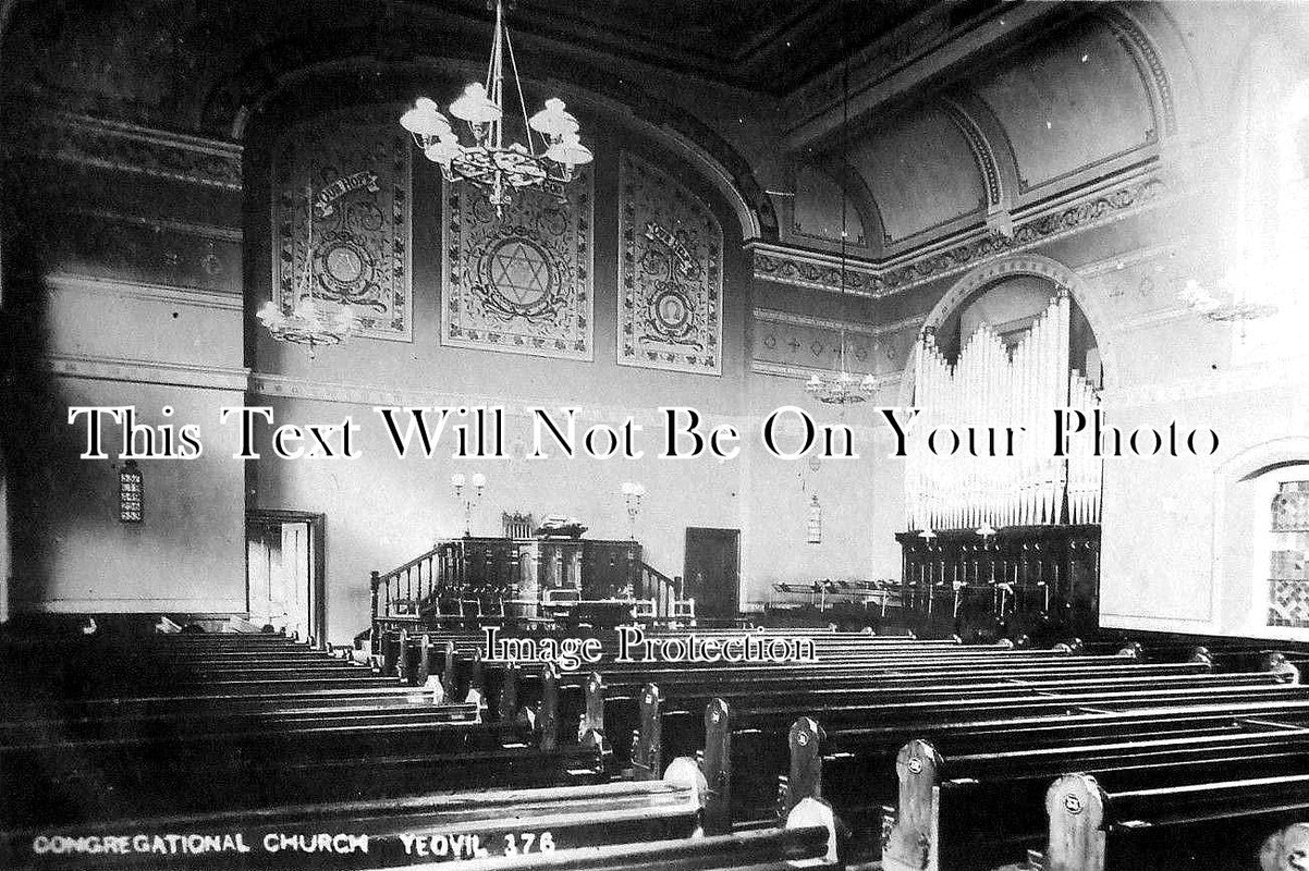 SO 111 - Yeovil Baptist Church Interior, Yeovil, Somerset c1910