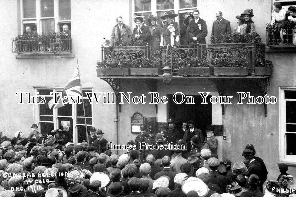 SO 1139 - Election Declaration From The Swan, Wells, Somerset 1910