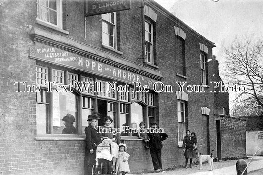 SO 118 - Hope & Anchor Pub, Riverside, Bridgwater, Somerset c1912