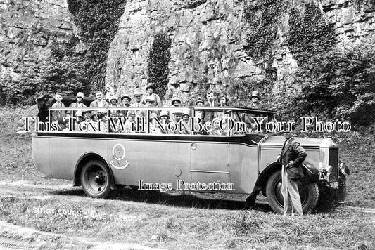 SO 1267 - Charabanc At Goughs Caves, Cheddar, Somerset