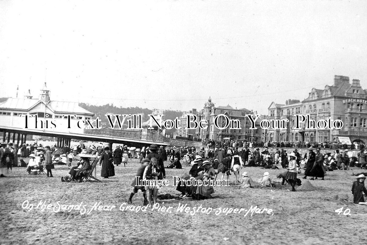 SO 1316 - On The Sands Near Grand Pier, Weston Super Mare, Somerset