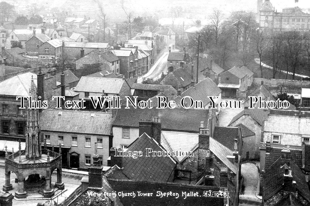 SO 1327 - Shepton Mallet From The Church Tower, Somerset