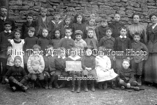 SO 1373 - The School, Brewham, Somerset 1913