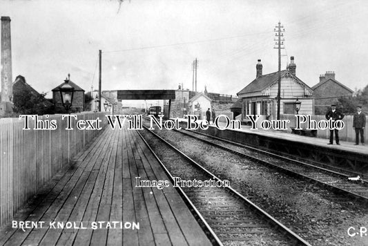 SO 143 - Brent Knoll Railway Station, Somerset c1914