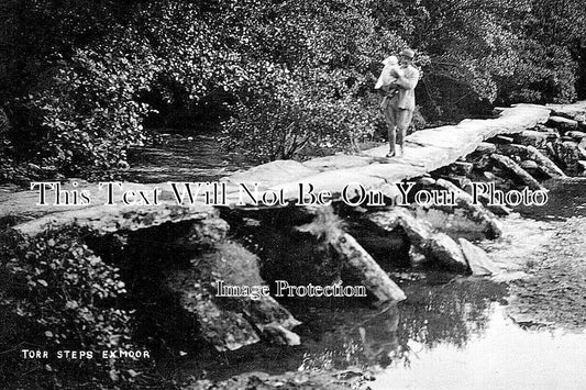 SO 1443 - Torr Steps, Exmoor, Somerset c1912