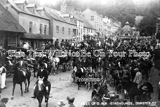 SO 15 - Meet Of D&S Staghounds, Dunster, Somerset c1909