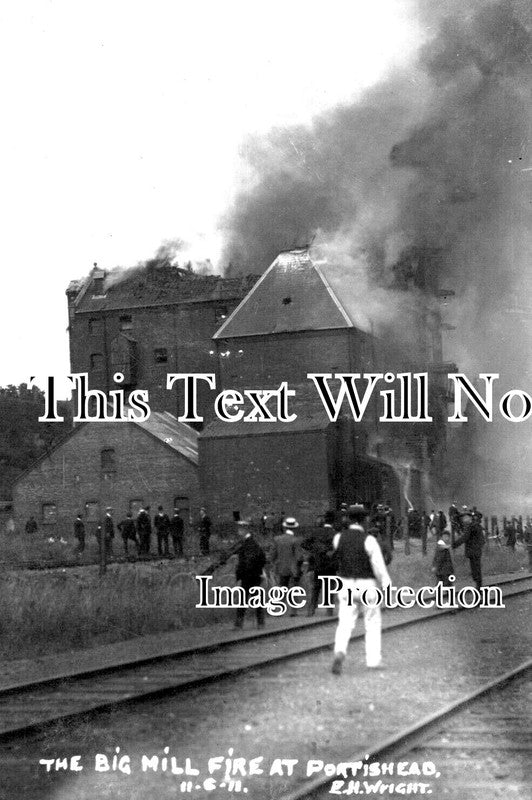 SO 1520 - The Big Mill Fire, Portishead, Somerset 1911