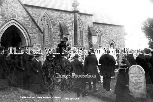 SO 1537 - Funeral Of Mrs Walker King, Cutcombe, Somerset