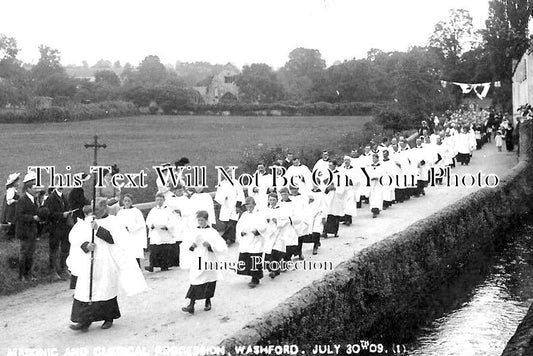 SO 1545 - Masonic & Clerical Procession, Somerset 1909
