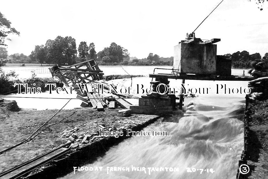 SO 1567 - Flood At French Weir, Taunton, Somerset 1914