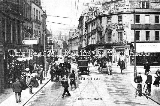 SO 1590 - High Street, Bath, Somerset c1917